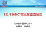 [TISC2008]ESC-ESH2007高血压指南解读